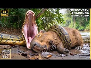 Wild Life amazon Jungle: BEST Anaconda vs King Cobra Hunting Discovery Channel Snake Video