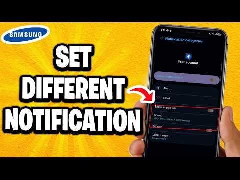 How to Set Different Notification Sound For Each Separate App Samsung Phone (Easy Method)