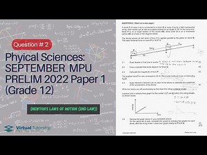 NEWTONS LAWS OF MOTION | SEPTEMBER MPU PRELIM 2022 : PHYSICAL SCIENCES Paper 1 Question 2 (Grade 12)