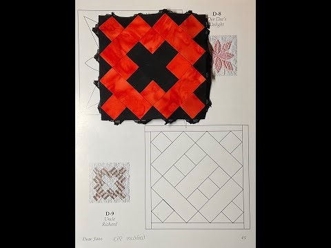 D9 Block Assembly - Dear Jane Goes EPP