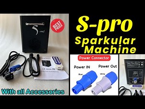S-pro Sparkular Machine, Best Quality, Fully Remote Controlled, Wholesaler, Indoor Sparkular Power