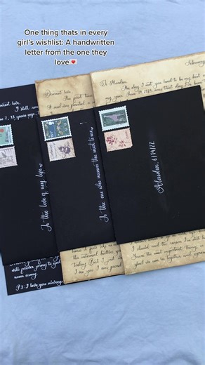 Express love with handwritten letters💌 #calligraphy #lettering #handwrittenletters #fyp #loveletter #couplegoals #vintage #aesthetic