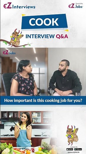 || Cook Interview Questions and Answers in English I How important is this cooking job for you? ||