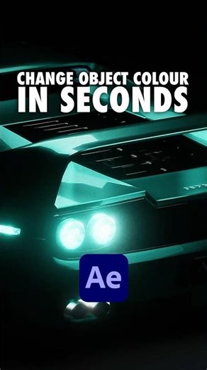 Change Object Colour in After Effects 🚀💫 #aftereffectstutorial #aftereffects #vfx