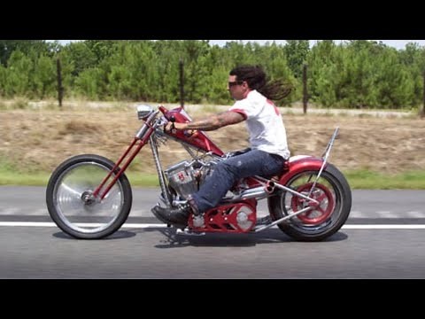 Biker Build Off Tricks - Billy Lane Ball-Milled Chrome Harley Chopper Frame