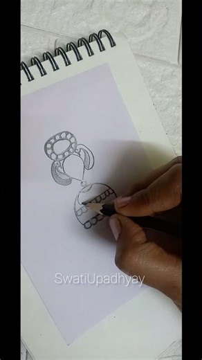 DIY Earrings Drawing short # video 😱