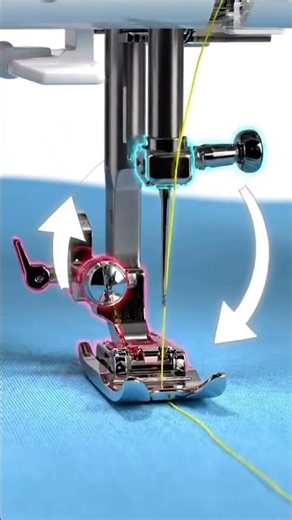 Inside a Sewing Machine: How Stitches Are Made! #Shorts #SewingMachine #HowItWorks #Engineering