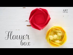 DIY Paper Flower Box | Origami Box | Paper Folding