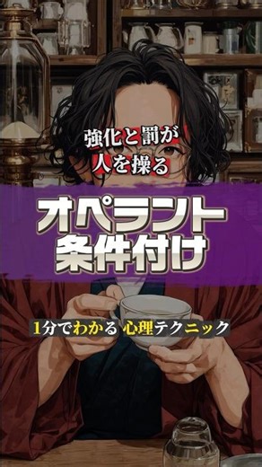 【1分AI心理学】報酬と罰が“次の行動”をつくる——「オペラント条件付け」