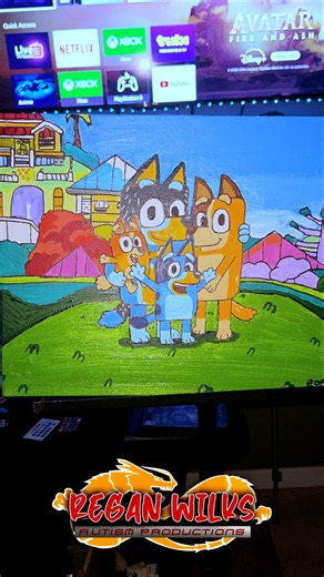 How to Paint the Bluey Family (The Heelers) #Bluey #blueyfanart