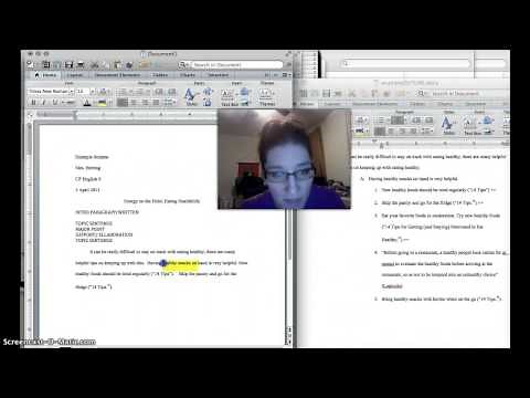 MLA outline to Rough Draft