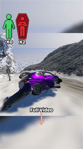 BeamNG.drive Realistic High-Speed Car Crashes #82 #beamngdrive #beamngexperiments #carphysics #crash