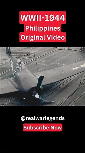 WW2 1944: F6F Hellcat Crash Lands Onto Aircraft Carrier | Original Video| #ww2stories #ww2 #history