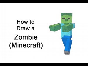 How to Draw a Zombie from Minecraft