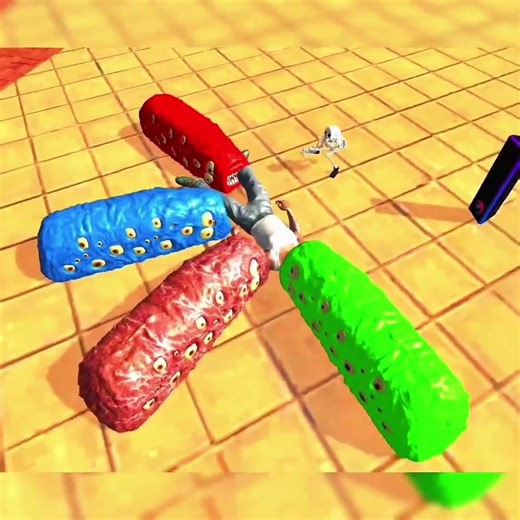 😱 MEAT MONSTERS vs SPIDER TRAINS! Franklin Epic Table Fight 💥 | Horror Battle – #ibd3d #shorts