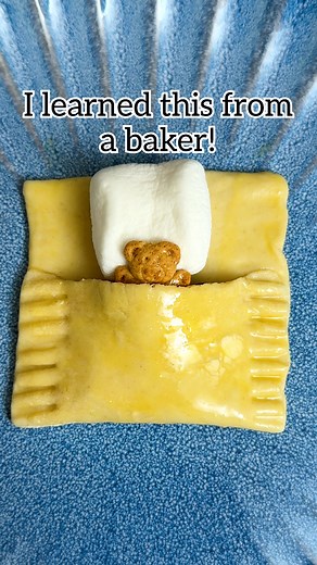 3.8M views · 23K reactions | This is too cute to eat!  How to make Sleeping Teddy puff pastry S’mores! #bakinglove #YummyTreats #easyrecipe #fblifestyle This original video was produced by Network Media, LLC and Jeff & Lauren Productions. | Home Hacks & Easy Snacks | Facebook