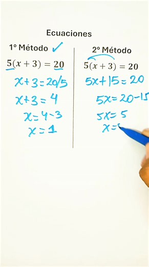 652K views · 6.9K reactions | 燐 Cómo resolver ecuaciones paso a paso | Método fácil para entender Aprende a resolver ecuaciones lineales de manera clara y rápida ✏️ Te enseño dos métodos paso a paso para encontrar el valor de “x”. #Ecuaciones #Álgebra #Matemáticas #Educación #Cálculo #MateScience #MatemáticasParaTodos #AprenderMatemáticas #MatemáticasOnline #EstudiaConmigo | MateScience | Facebook