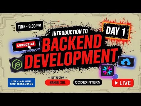Intro to Back-End Development | Day-01 | Conducted by CODEXINTERN