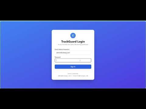 TrackGaurd : AI based railway track defect detection system - SIH25118