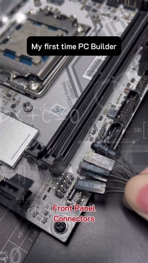 Front Panel Connectors 🤣😆 #pcbuild #pcsettings #pc #computer #nvidia