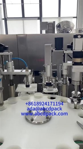Face cream filling and capping monoblock machine