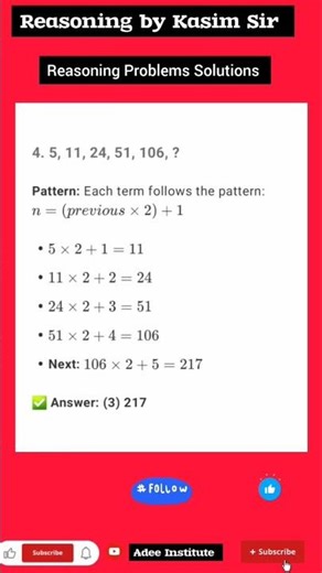 Number Series | Number Series Tricks | Reasoning Tricks | Reasoning