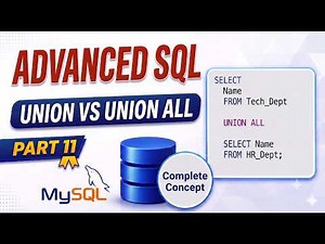 UNION vs UNION ALL in MySQL | Complete Tutorial with Examples | SQL Interview Questions #mysql