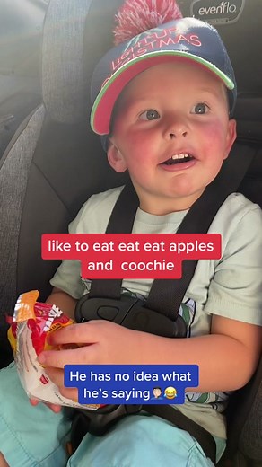 He always remixes songs. He heard that word somewhere and I guess he likes the way it sounds. He has no idea what it means 😂#foryou #fyp #kidssaythedarnestthings #badboy #iliketoeateateatapplesandbananas #daddysboy #same #jonestowndaddy