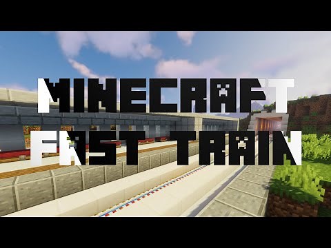 Minecraft "Fast train" project [Create mod + Useful railroads] - Part 1