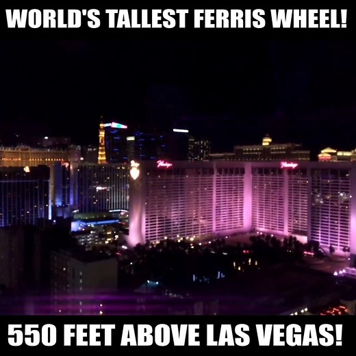 138K views · 587 reactions | At 550 feet tall, the "High Roller" in Las Vegas is the World's TALLEST Ferris Wheel! Would YOU ride it? | Theme Park Review | Facebook