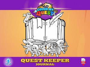 Color My Quest: The Quest Keeper Journal by Dice Up Games