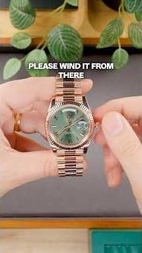 How to Wind and Set the Rolex Day-Date (Double Quickset) | SwissWatchExpo