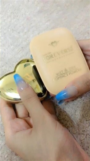 "Let's try this glowy makeup products"🪄💛 #highlighter #compactpowder