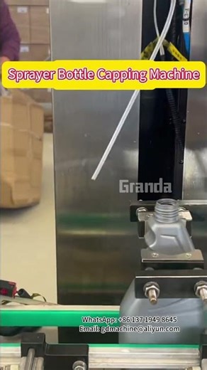 Sprayer Bottle Capping Machine, Automatic Capping Machine for Trigger Cap Bottle #cappingmachine