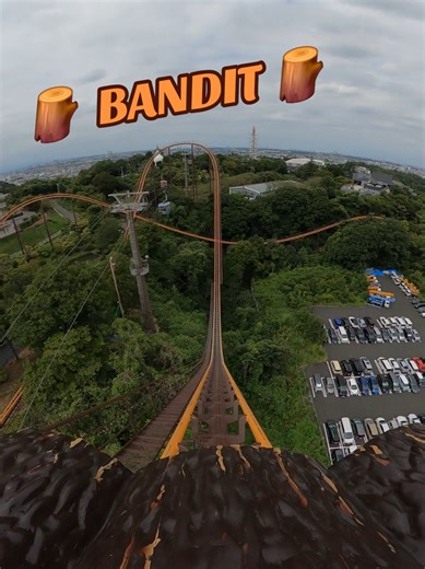 Come take a ride on Bandit with me 🎢😍 🎡 Yomiuriland #coaster #rollercoaster #themepark #amusementpark #pov