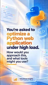 Optimising a Python Web App for High Load — What Actually Matters?