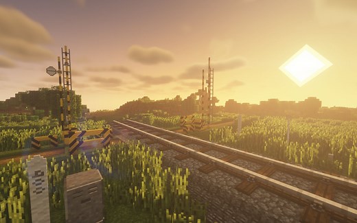 【MC】你的名字场景搭建-雕刻工艺模组演示-MINECRAFT