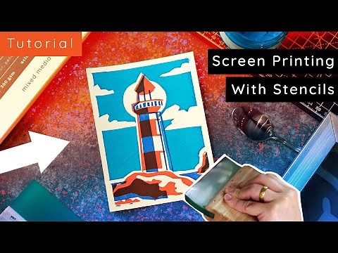 Screen Printing: How to make PAPER STENCILS!