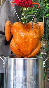 Turning up the heat for Thanksgiving – deep-fried turkey style! 🦃🔥 *Note: deep frying is possible only with the new MEATER 2 Plus! #MEATER #MEATERmade #MEATER2 #MEATER2Plus | MEATER