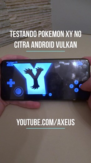 Jogando Pokémon XY no Citra Vulkan: Emulador de Nintendo 3DS para Android!