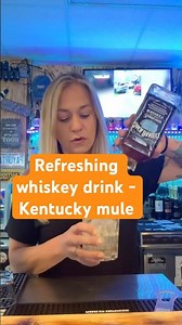 How to make a Kentucky mule - A refreshing whiskey drink #whiskeylover #gingerbeer #bartender