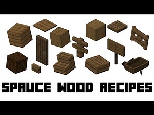 Minecraft: Compilation of Spruce Wood Recipes