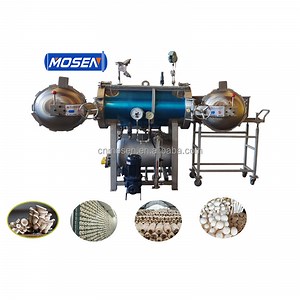[Hot Item] Double Door Steam Farm 200L Industrial Mushroom Sterilizer Autoclave for Mushroom Sawdust Substrate Cultivation