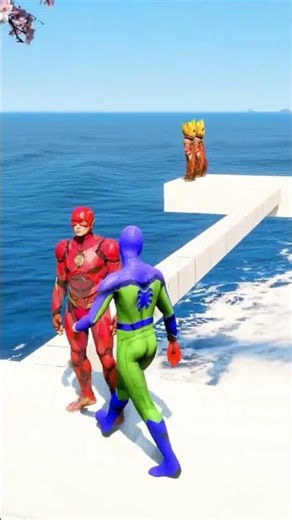 GTA 5 Epic Water Ragdolls | Spider-Man Jumps / Fails ep.18330 #shorts