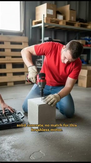 POV: You need a drill that does it ALL 🔥 This cordless drill set drills concrete, screws, and