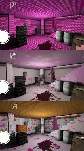 Granny Barbie Vs Granny Peppa Pig Vs Granny Cherry Blossom #shorts#granny