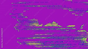 Digital noise animation with glitchy distortions and pulsing shapes, ideal for music videos and visual art installations.