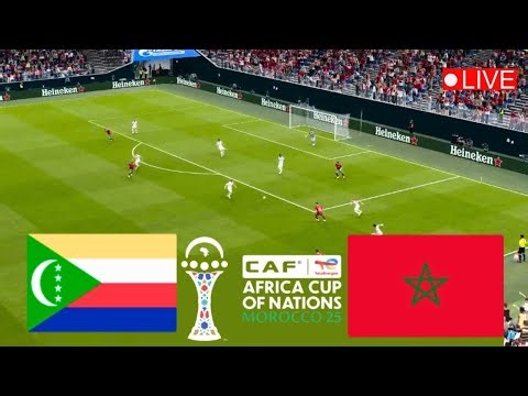 بث مباشر مباراة المغرب ضد جزر القمر اليوم كأس الأمم الإفريقية 2025 | PES Gameplay