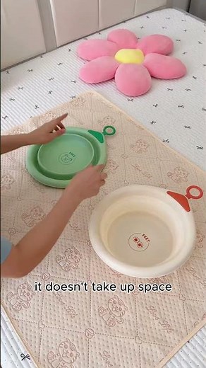 New mothers, take a look at this baby #folding wash basin. It is small and cute, foldable a