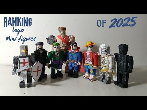 Ranking my 8 Handmade lego minifigures of 2025 (paper models)#1 Suprised me